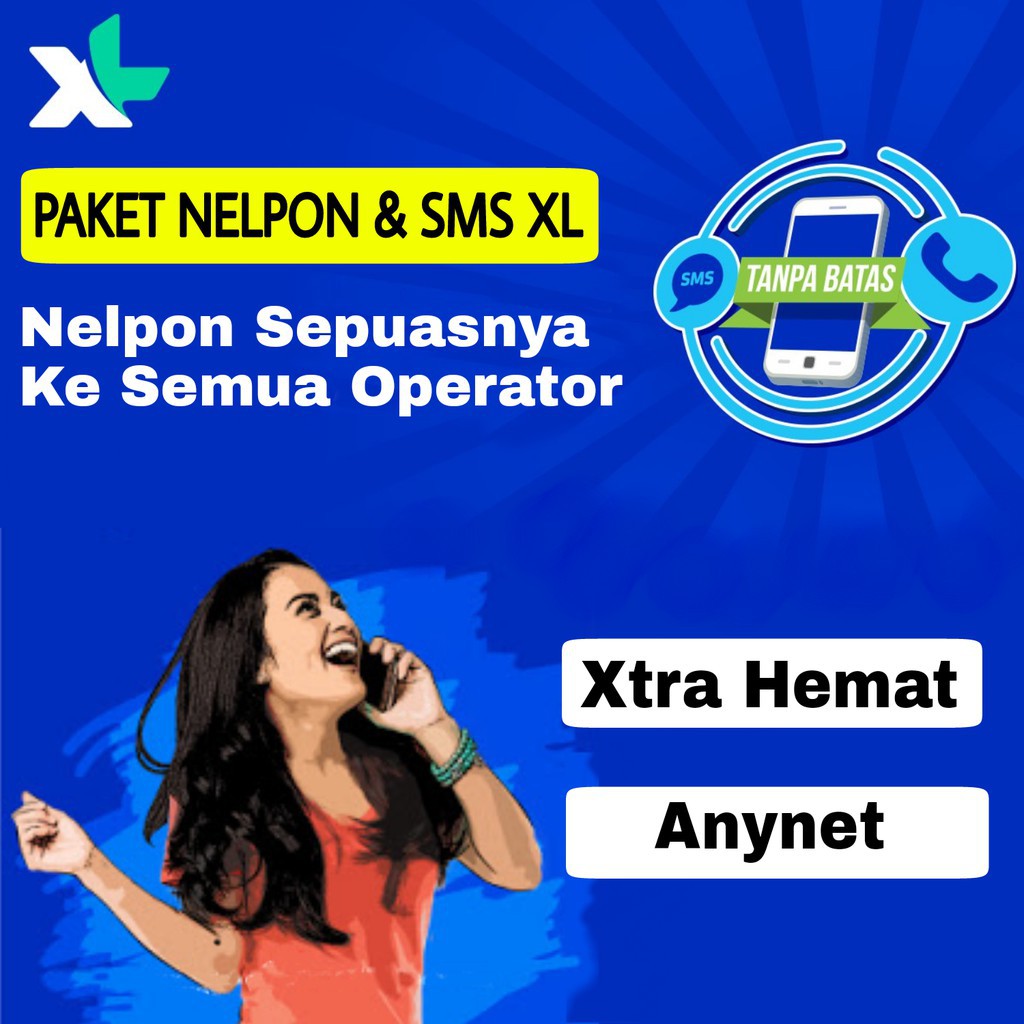 Paket Telfon / SMS XL - XL Nelp 300mnt All,90H